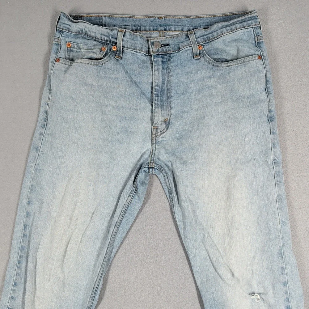 Levi's 513 Jeans‎ Mens 36x32 Light Wash Slim Straight Denim Casual Everyday Wear